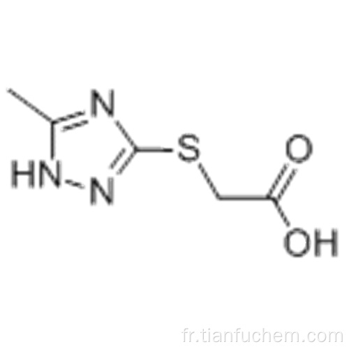 Acide 5-méthyl-1H-1,2,4-triazol-s-yl) thio} acétique CAS 64679-65-8